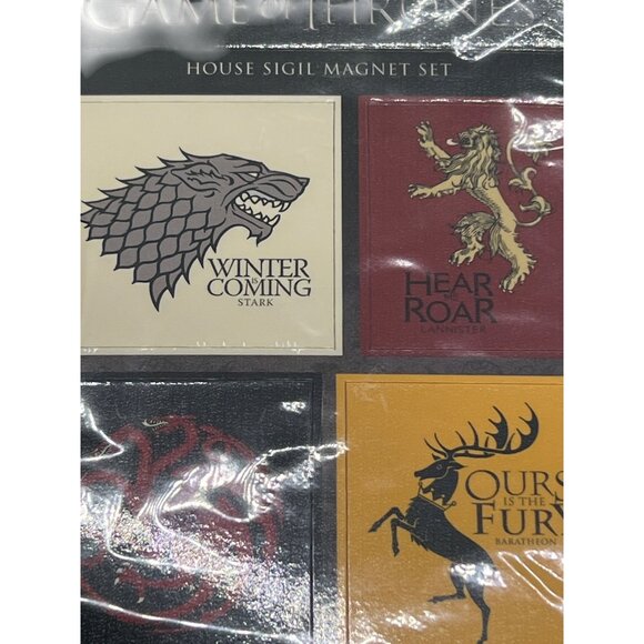 Game Of Thrones House Sigil Magnet Set Loot Crate HBO Darkhorse NEW Sealed - Picture 3 of 5